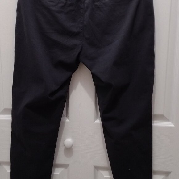 Frank & Eileen Women’s Cropped Pants – Size 10 – Dark Gray/Black Raw Hem Modern - Picture 3 of 8